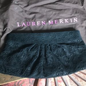 Beautiful black suede evening bag or pouch